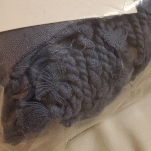 Anthropologie Striped Linen Duvet Cover- blue - Picture 3 of 8